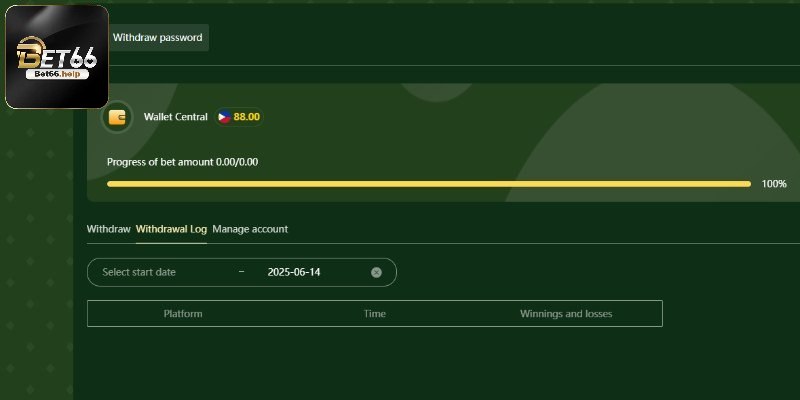 Quy trình hướng dẫn rút tiền Bet66 nhanh gọn