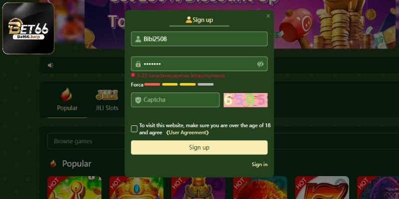 Quy trình từng bước hướng dẫn đăng ký Bet66 dễ dàng