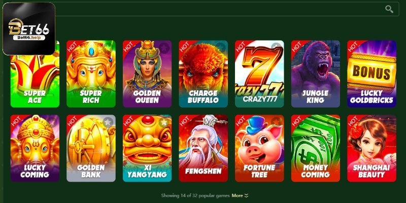 Tổng quan về sảnh nổ hũ Bet66